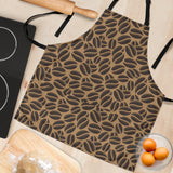 Coffee Bean On Brown Background Adjustable Apron