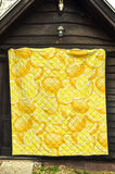Lemon Pattern Premium Quilt