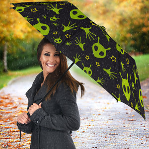 Alien Pattern Print Design 02 Umbrella