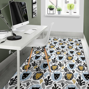 Lion Pattern Print Design 05 Area Rug