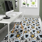 Lion Pattern Print Design 05 Area Rug