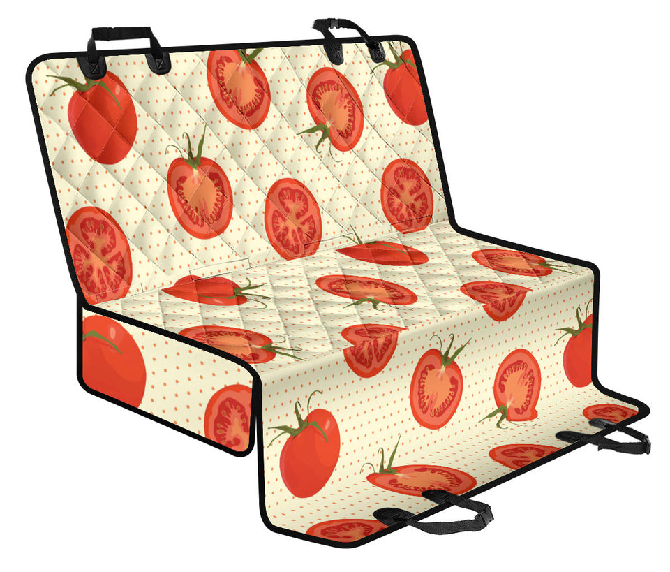 Tomato Dot Background Dog Car Seat Covers