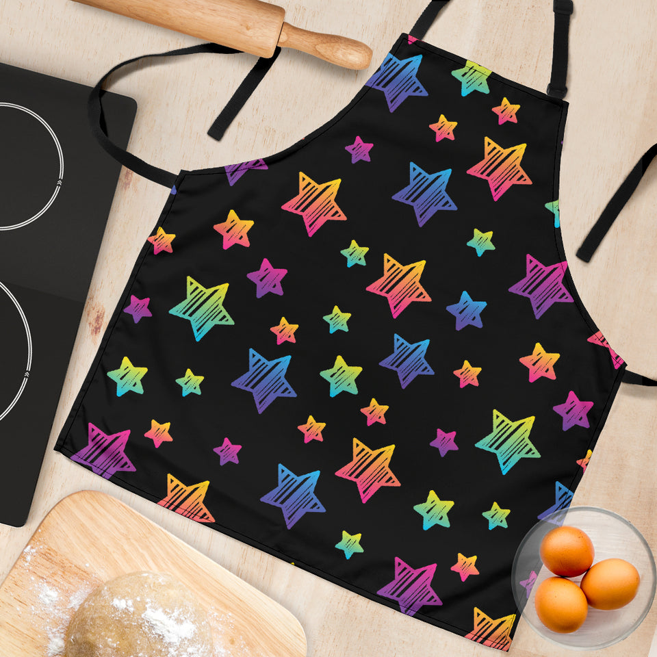 Colorful Star Pattern Adjustable Apron