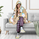 Cow Bottle Of Milk Pattern Hooded Blanket