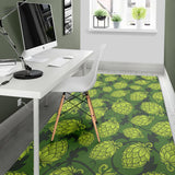 Hop Patternn Hop Cone Background Area Rug