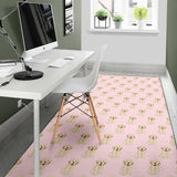 Golden Retriever Pattern Print Design 02 Area Rug