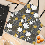 Beautiful Gold Autumn Maple Leaf Pattern Adjustable Apron