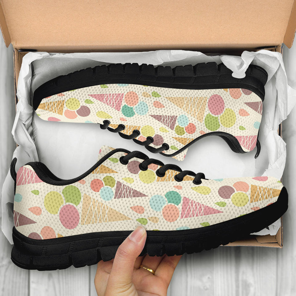 Ice Cream Cone Pattern Women'S Sneaker Shoes Pillow