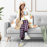 Cute Onions Smiling Faces Hooded Blanket