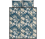 Shell Polynesian Tribal design pattern Quilt Bed Set
