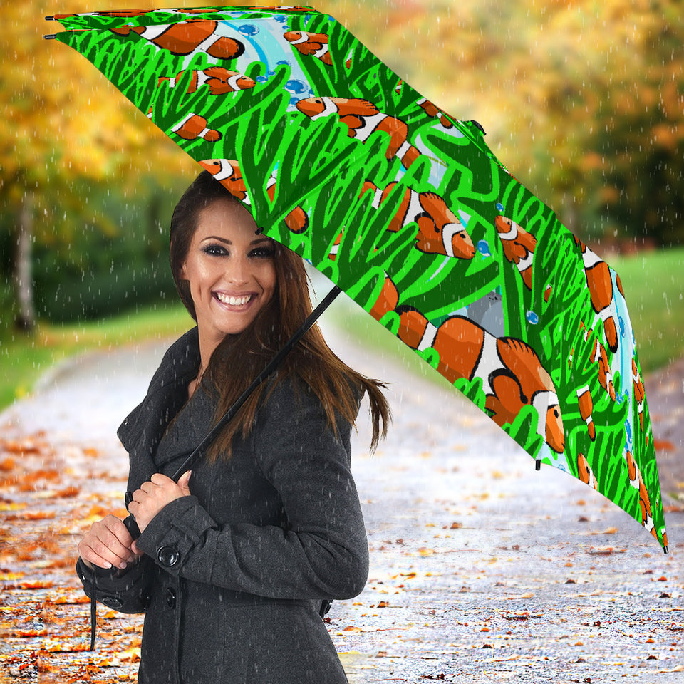Clown Fish Pattern Print Design 01 Umbrella