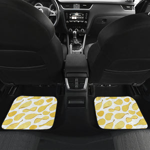 Potato Chips Pattern Print Design 02 Front and Back Car Mats