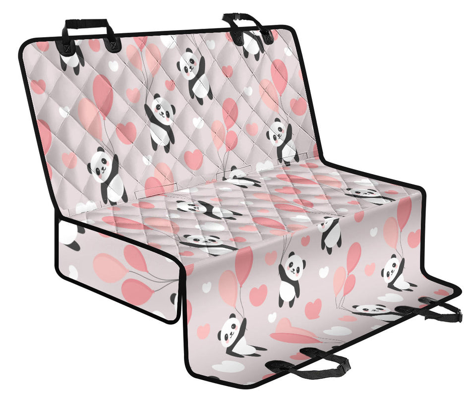 Cute Panda Ballon Heart Pattern Dog Car Seat Covers