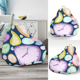Colorful Clock Background Bean Bag Cover
