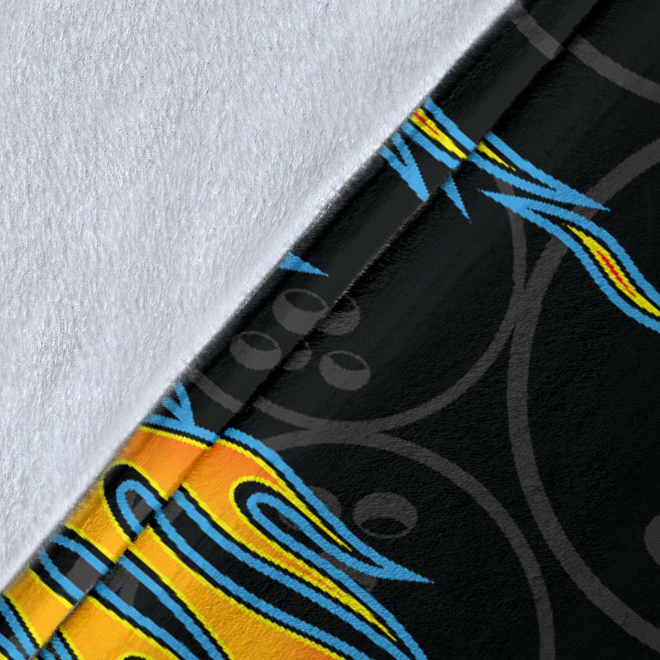 Bowling Balls Flame Pattern Premium Blanket