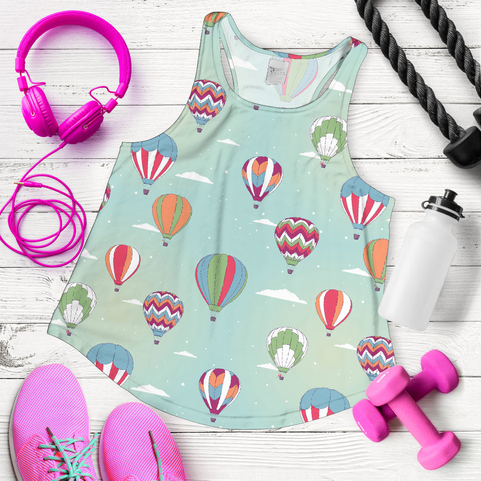 Hot Air Balloon design Pattern Women Racerback Tank Top