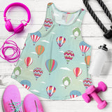 Hot Air Balloon design Pattern Women Racerback Tank Top