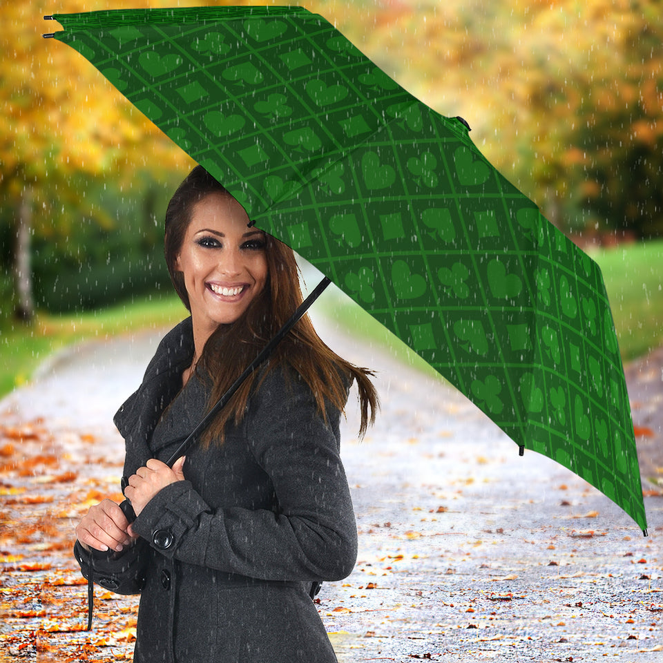 Casino Cards Suits Pattern Print Design 04 Umbrella
