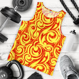 Fire flame design pattern Men Tank Top