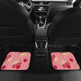 Cake Cherry Pattern Front And Back Car Mats