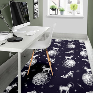 Chihuahua Space Helmet Astronaut Pattern Area Rug