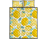 lemon design pattern Quilt Bed Set