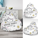 Siberian Husky Design Pattern Bean Bag Cover