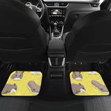 Cute Hamster Pattern Front And Back Car Mats