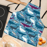 Whale Design Pattern Adjustable Apron