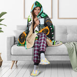 Dinosaurs Print Pattern Hooded Blanket