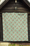 Hippopotamus Pattern Print Design 02 Premium Quilt