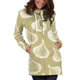Garlic Design Pattern Women'S Hoodie Dress