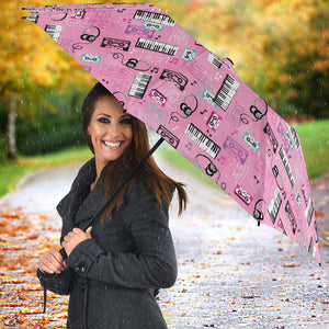 Piano Pattern Print Design 01 Umbrella