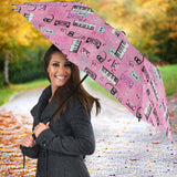 Piano Pattern Print Design 01 Umbrella