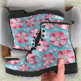 3D Sakura Cherry Blossom Pattern Leather Boots