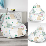 Cute Rhino Pattern Bean Bag Cover