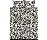 Leopard skin print pattern Quilt Bed Set