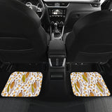 Corn Pattern Print Design 02 Front and Back Car Mats