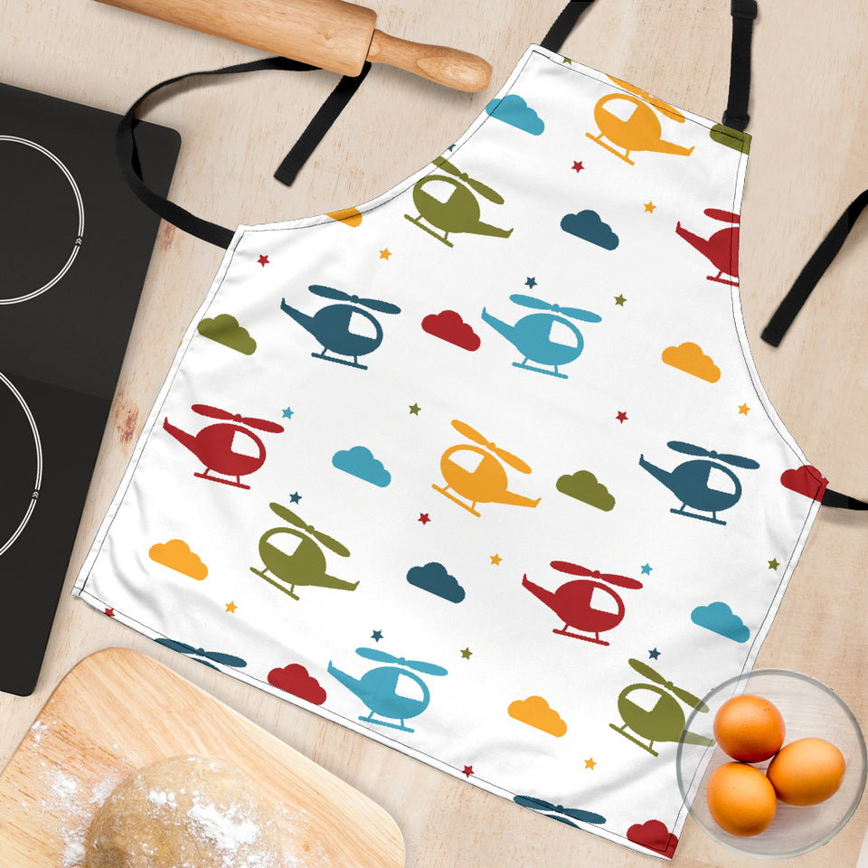 Colorful Helicopter Pattern Adjustable Apron
