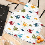 Colorful Helicopter Pattern Adjustable Apron