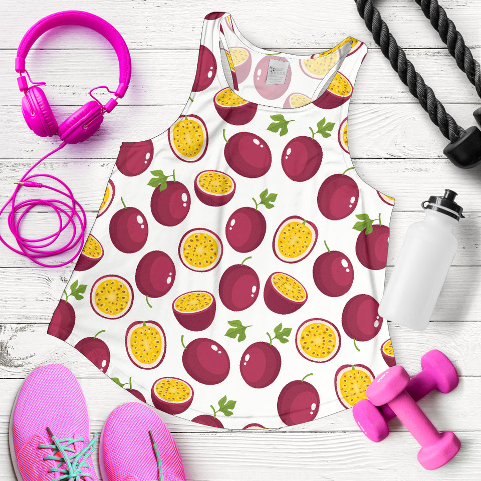 Passion fruit design pattern Women Racerback Tank Top