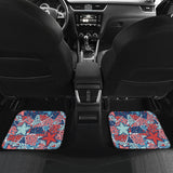 Hand Drawn Colorful Starfish Front And Back Car Mats