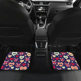 British Pattern Print Design 02 Front and Back Car Mats
