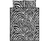 Zebra skin pattern Quilt Bed Set