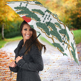 Bonsai Red Sun Japanese Pattern Umbrella
