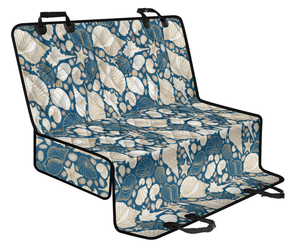 Shell Polynesian Tribal Design Pattern Dog Car Seat Covers