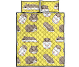 Cute Hamster pattern Quilt Bed Set