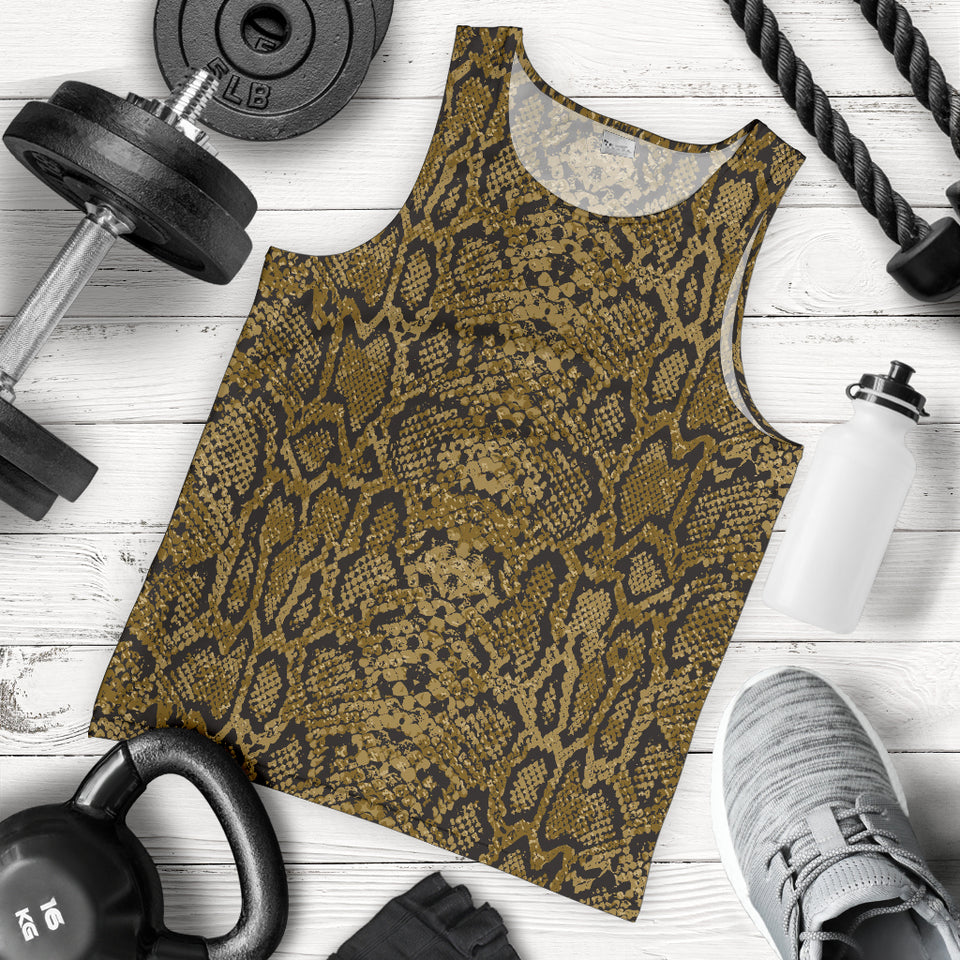 Snake skin pattern Men Tank Top