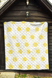 Hand Drawn Sun Pattern Premium Quilt