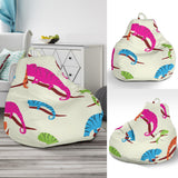 Colorful Chameleon Lizard Pattern Bean Bag Cover